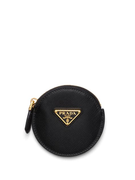 prada logo chain coin pouch|farfetch Prada wallet.